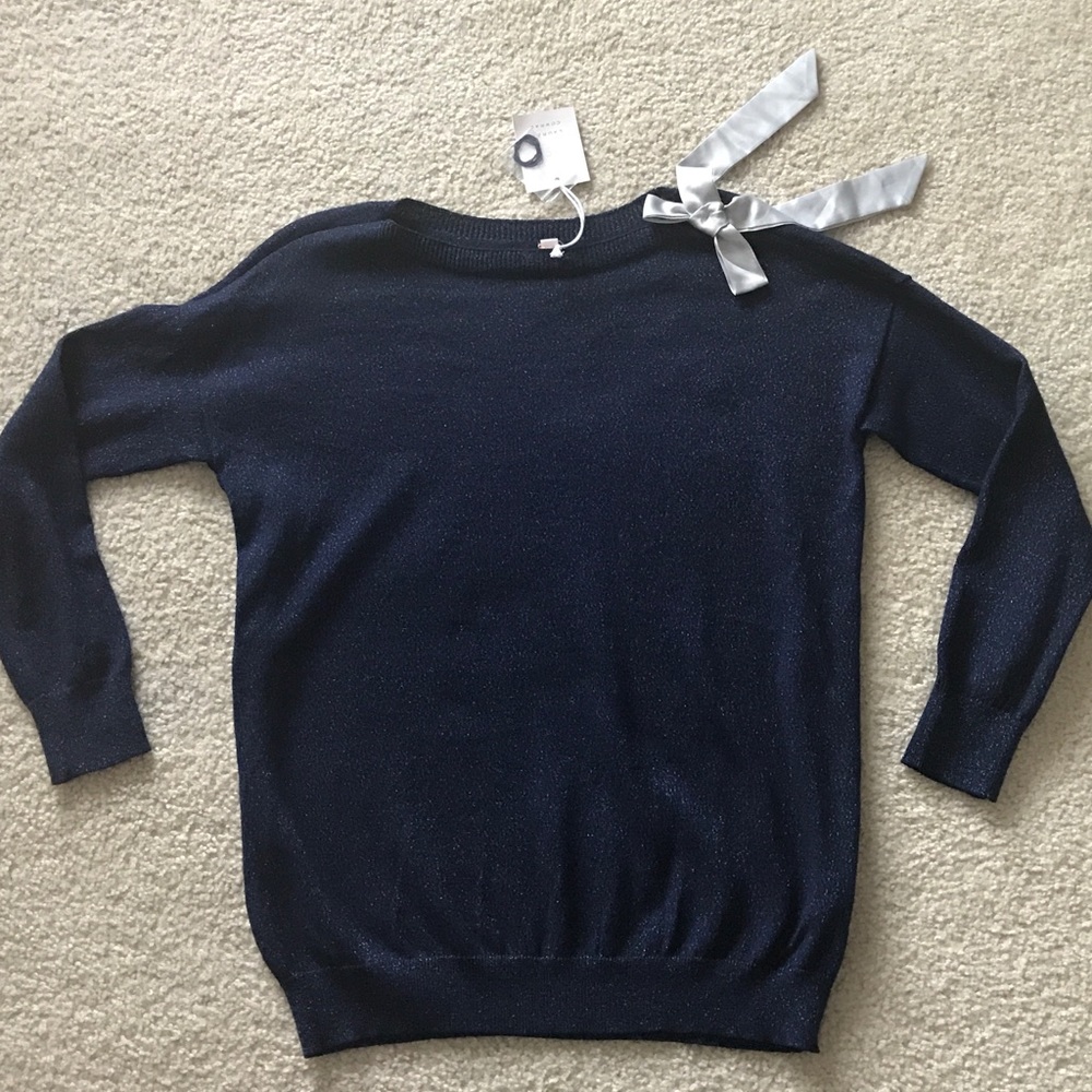 NWT LC bow shoulder crewneck sweater multiple size